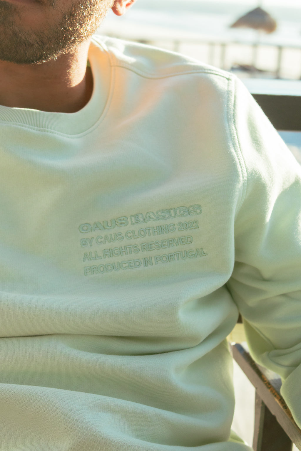 Sweatshirt Basics Verde Pastel