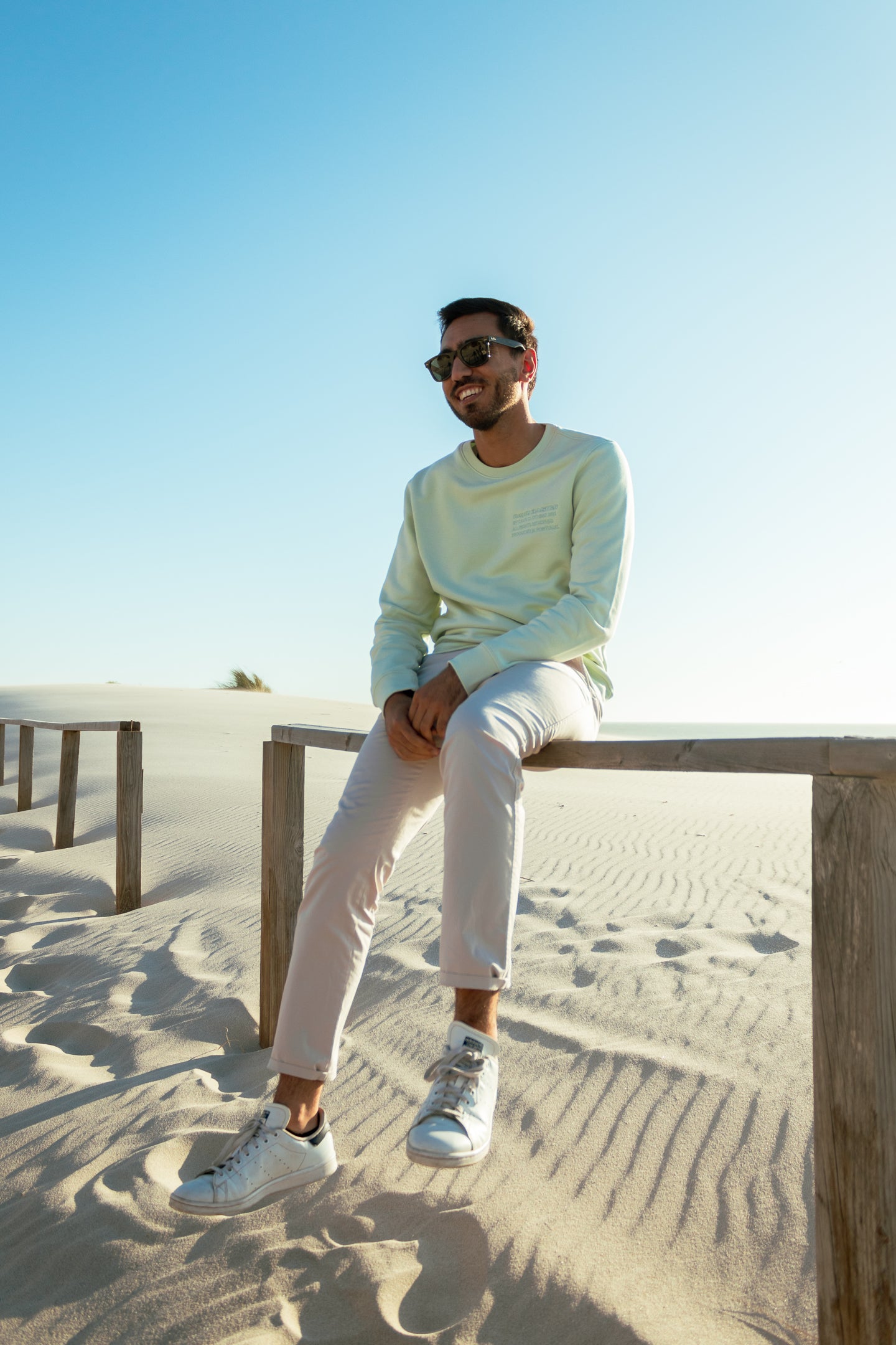 Sweatshirt Basics Verde Pastel