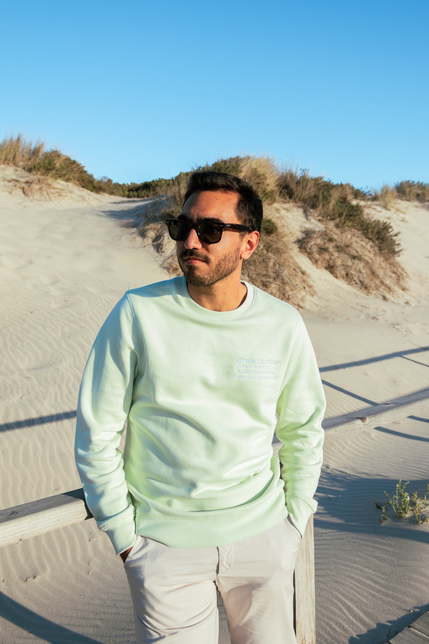 Sweatshirt Basics Verde Pastel