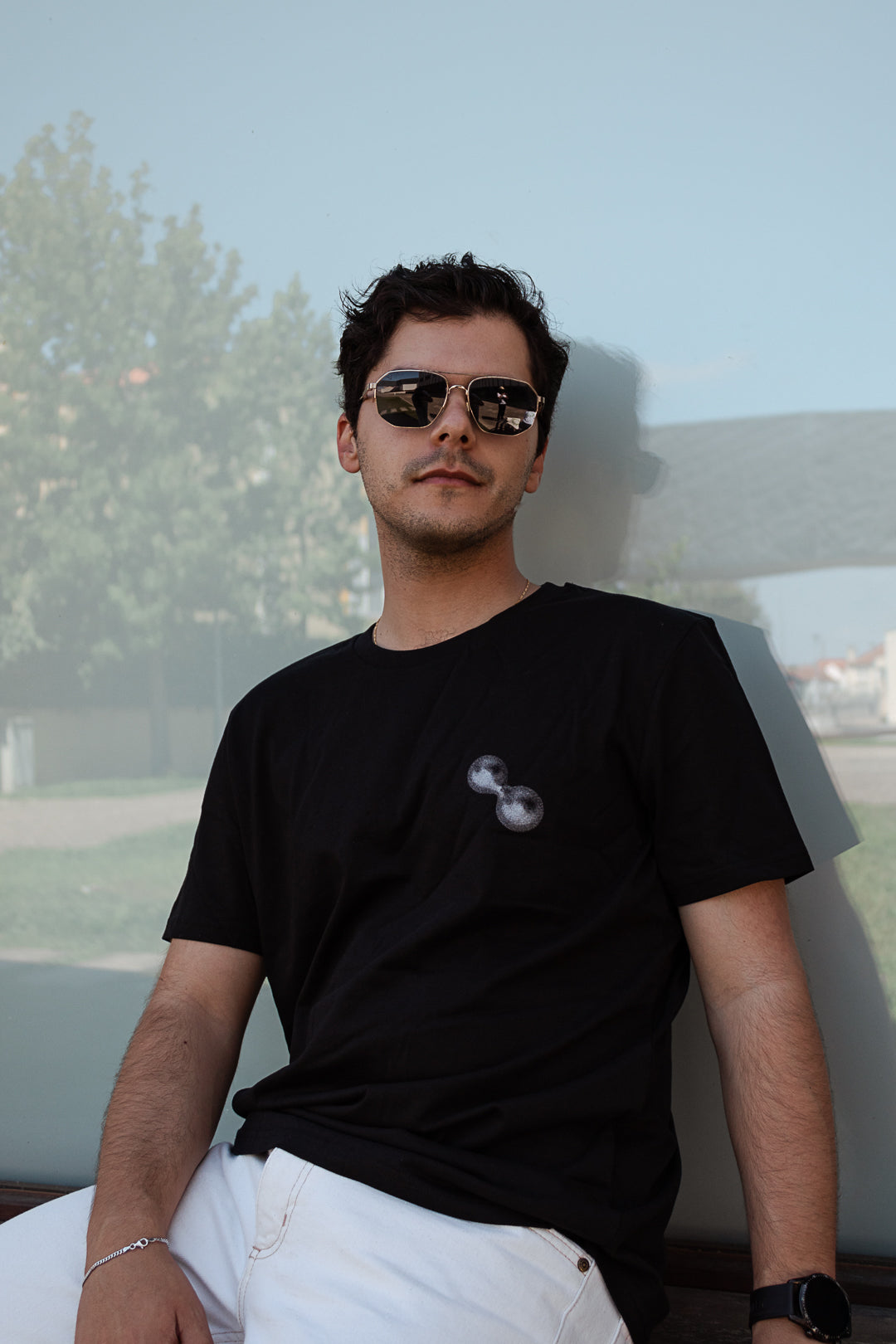 T-shirt Prata