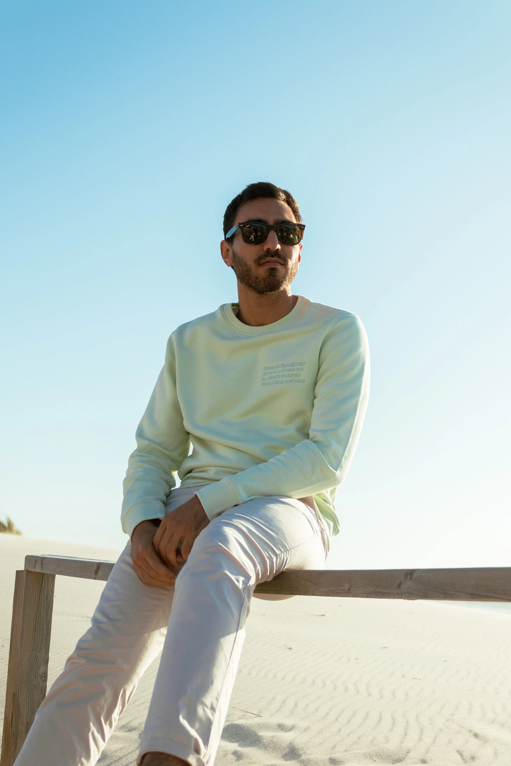 Sweatshirt Basics Verde Pastel